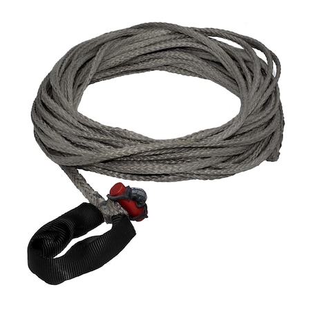 1/4 In. X 75 Ft. 2,833 Lbs. WLL. LockJaw Synthetic Winch Line Extension W/Integrated Shackle